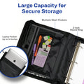 Avery 2" Inch Zipper Binder, 3 Round Rings, Durable Messenger Nylon Zipper Black Binder, Tablet Holder, 6-Pockets with 5 Tab Dividers, Carry-All Storage Binder (26051) 🍁 All In One Marketplace Canada