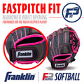 Franklin Sports Softball Glove - Left and Right Handed Softball Fielding Glove - Windmill Fastpitch Pro Series - Adult and Youth Fielding Glove - 12 Inch Right Hand Throw - Pink 🍁 All In One Marketplace Canada