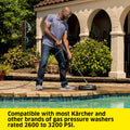 Karcher Universal 15" Pressure Washer Surface Cleaner Attachment, Power Washer Accessory - 1/4" Quick-Connect, 3200 PSI 🍁 All In One Marketplace Canada