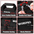 WORKPRO Close Top Wide Mouth Tool Bag Storage Organizer Close Tote, 14" 🍁 All In One Marketplace Canada