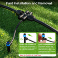 MIXC 101FT Drip Irrigation System, Easy to Setup Automatic Garden System with Anti-UV 1/4" & 1/2" Tubing - Water-Saving Adjustable Nozzles & Sprinklers for Patio, Greenhouse, Raised Bed, Potted Plants 🍁 All In One Marketplace Canada