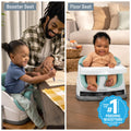 Ingenuity Baby Base 2-in-1 Booster Feeding and Floor Seat with Self-Storing Tray - Mist 🍁 All In One Marketplace Canada