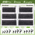 D Curl Cluster Eyelash Extensions 480Pcs Volume Lash Extensions DIY Eyelash Extensions for Beginners Wispy Eyelash Clusters Natural Fluffy Individual Lashes Clusters (60D 80D 100D Mixed, 10-16MM) 🍁 All In One Marketplace Canada