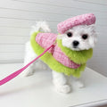 Plaid Harness Set | Dog Harness Leash and Hat Set