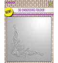 Nelle Choice 3D Embossing Folder - Poinsettia Corner
