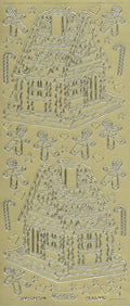Deco Sticker - Gingerbread - Gold