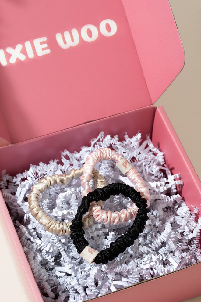 Sale - Slim Silk Scrunchie