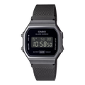 CASIO Iconic Go Retro Gunmetal case And Black | A168WEMB-1B