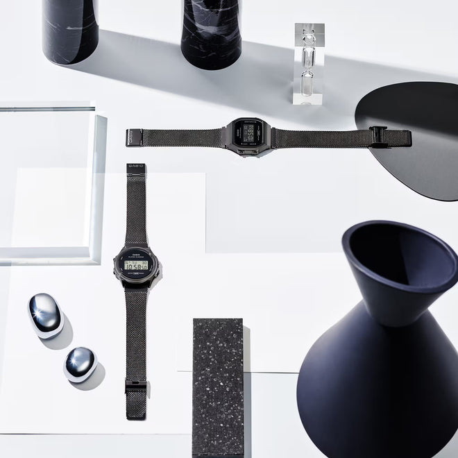 CASIO Iconic Go Retro Gunmetal case And Black | A168WEMB-1B