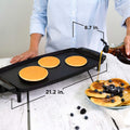 BLACK+DECKER Electric Griddle with Removable Temperature Probe, Indoor Grill, Pancake Griddle, Black, GD1810BC 🍁 All In One Marketplace Canada