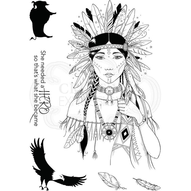 Spirit Warrior A5 Clear Stamp Set