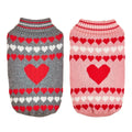 Dog Knit Sweater | Love Heart Dog Sweater
