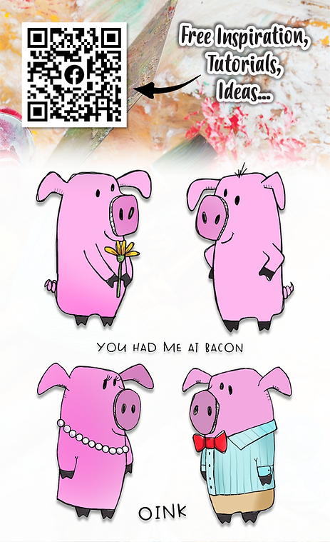 AALL and Create - A6 Stamp Set - Bacon