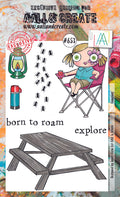 AALL and Create - A6 Clear Stamp Set - Camping