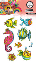 ABM Clear Stamp Sea Creatures Art By Marlene 148x210x3mm 8 Pieces