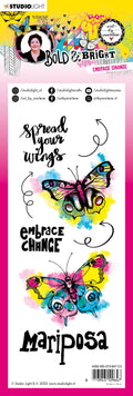 ABM Clear Stamp Embrace Change Bold & Bright 100x240x3mm 1 PC nr.123