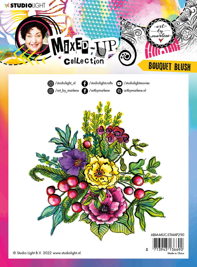 ABM Clear Stamp Bouquet Blush Mixed-Up Collection 140x140x3mm 1 PC nr.290