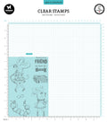 ABM Clear Stamp Smart Bookworm Signature Collection 6 PC