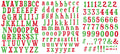 Arden Creative Studio Vintage Christmas Alphabet Stickers