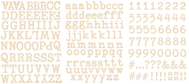 Arden Creative Studio Remembering... Alphabet Stickers