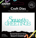 Arden Creative Studio Sentiment Series Stacked Season's Greetings Craft Die