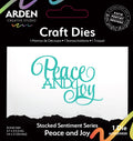 Arden Creative Studio Sentiment Series Stacked Peace and Joy Craft Die