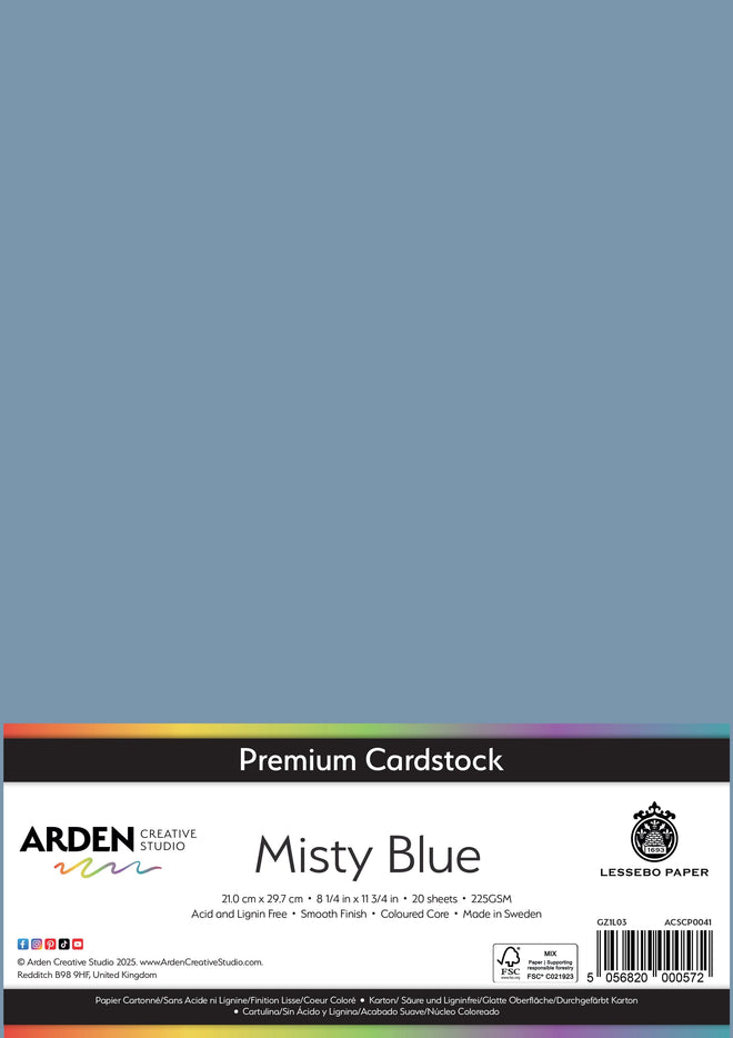 Arden Creative Studio Premium Cardstock A4 225gsm 20 Pack