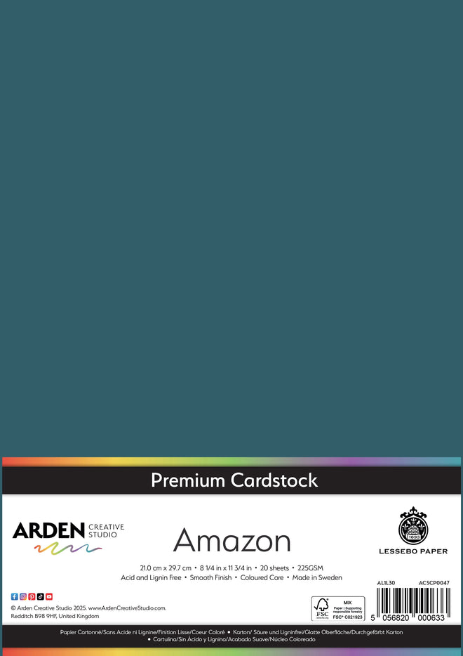 Arden Creative Studio Premium Cardstock A4 225gsm 20 Pack