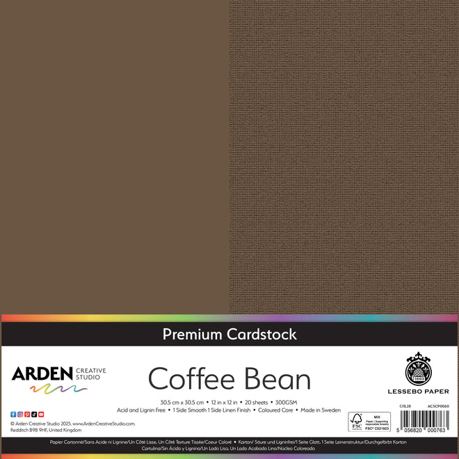 Arden Creative Studio Premium Cardstock 12in x 12in 300gsm 20 Pack