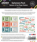 Arden Creative Studio Season of Joy Page Makers Ephemera Pack