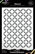 Arden Creative Studio Maker Series Timeless Quatrefoil 6in x 8in Stencil