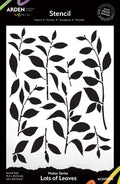 Arden Creative Studio Maker Series Lots of Leaves 6in x 8in Stencil