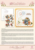 Ann Paper Embroidery Pattern - Blue Birds