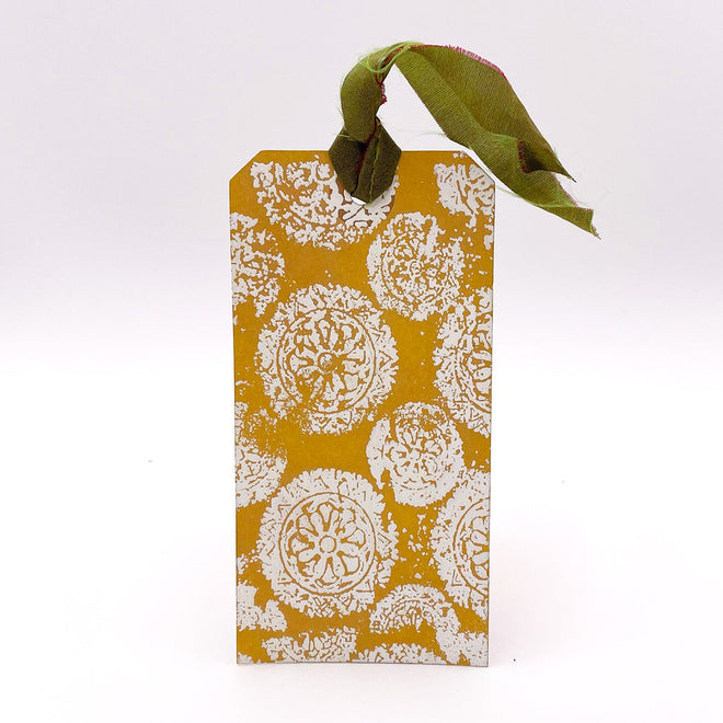 Distressed Mandala Pre Cut Rubber Stamp by Andy Skinner