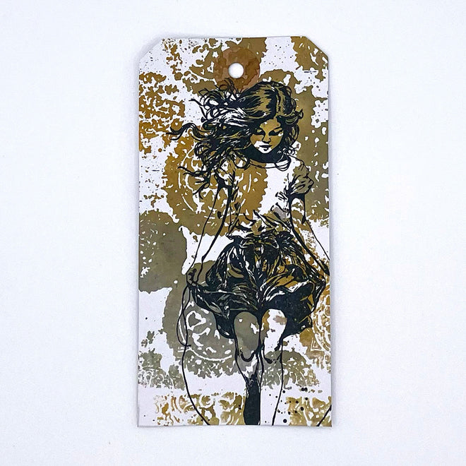 Distressed Mandala Pre Cut Rubber Stamp by Andy Skinner