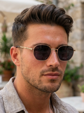 Boléro Onyx — Hexagonal Sunglasses