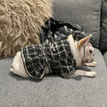 Dog Dress Coat & Hat Set | Chewnel Tweed Two-Piece Outfit