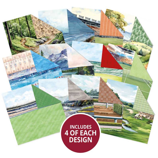 Brilliant Backgrounds - Good Sport 8" x 8" Paper Pad