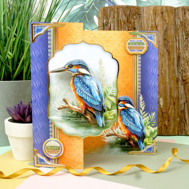 Beautiful Birds Deco-Large Set - Colourful Kingfisher
