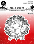 BL Clear Stamp Wreath Santa Essentials 120x120x3mm 1 PC nr.300