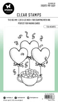 BL Clear Stamp Tea Hearts By Laurens 105x74x3mm 1 PC nr.352