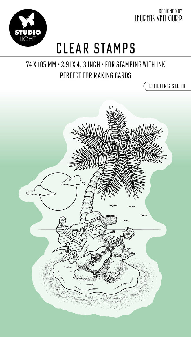 BL Clear Stamp Chilling Sloth By Laurens 91x63x3mm 1 PC nr.459