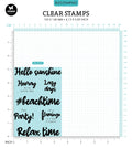 BL Clear Stamp Lazy Days By Laurens 131x90x3mm 7 PC nr.462