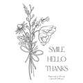A Friend Like You Bouquet Press Plate from the Pressed Posies Collection