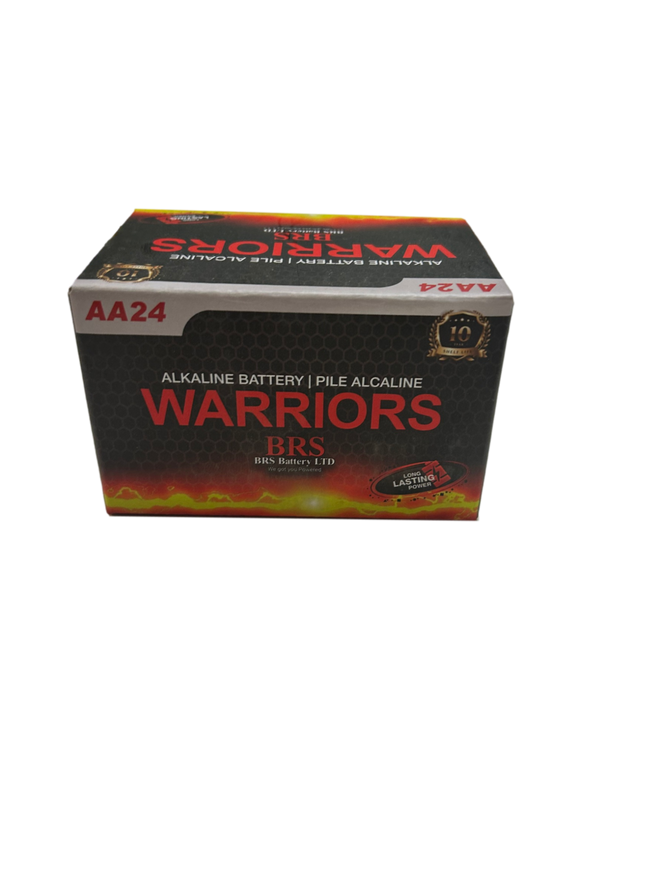BRS AA Alkaline Batteries — 24‑Pack (BRSLR6AA)