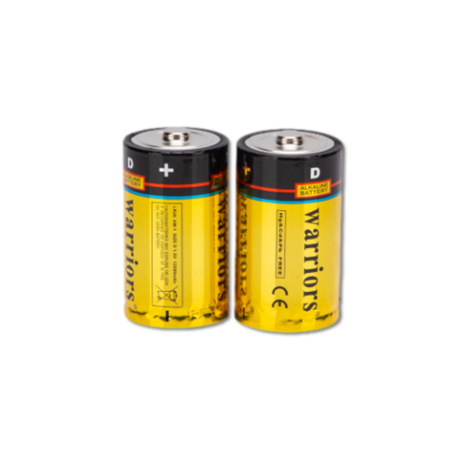 BRS D Alkaline Batteries — 12‑Pack (BRSLR20D)