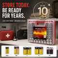 BRS Emergency Battery Kit: 203 Alkaline Batteries + Tester