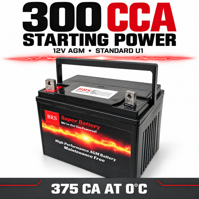U1 BRS Super Battery for Tractors, Lawnmowers & More