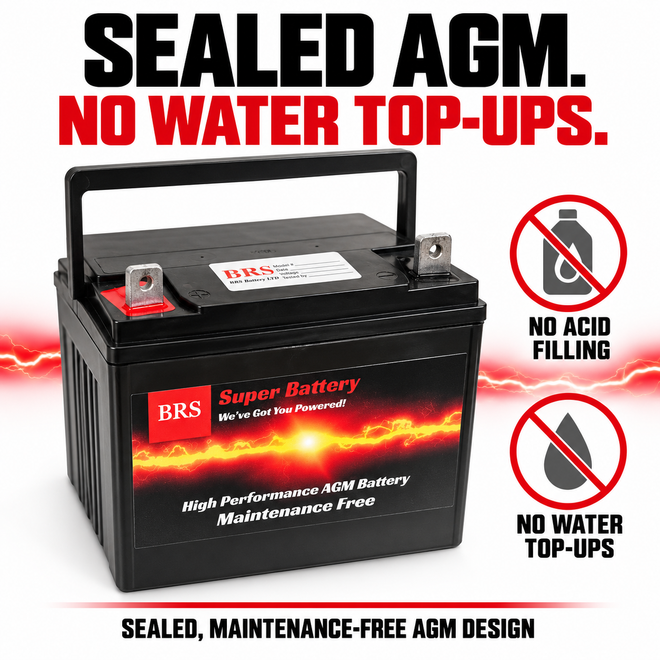 U1 BRS Super Battery for Tractors, Lawnmowers & More