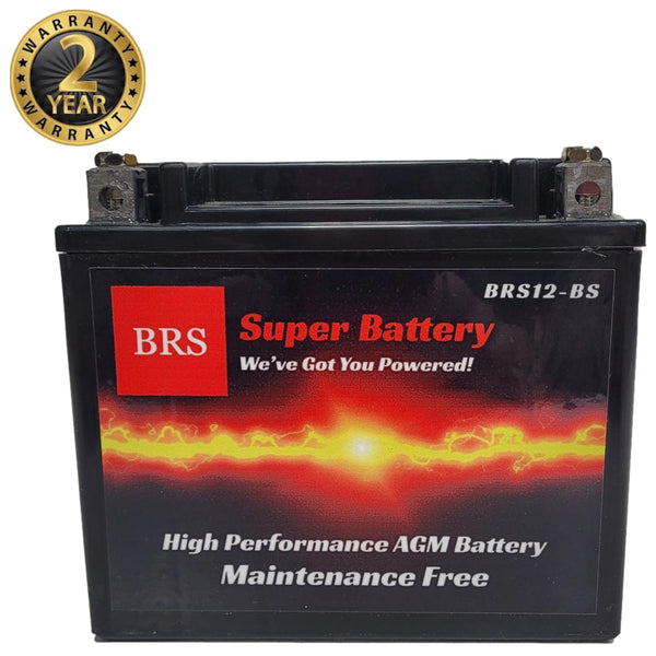 BRS12-BS ATV Battery 2 Year Warranty